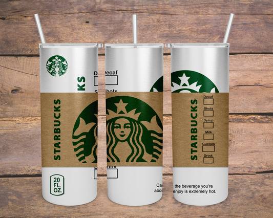 20 oz. Skinny Tumbler Starbucks Classic Hot Cup