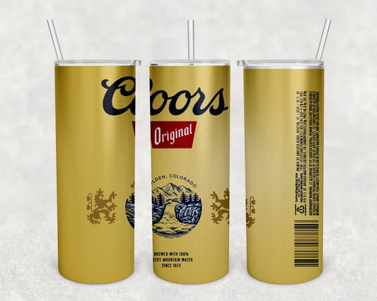 20 oz. Skinny Tumbler Coors Banquet