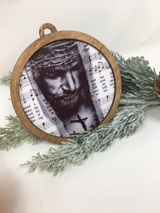 4 Inch Round Ornaments Jesus