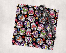 Lens Cloth Colorful Skull